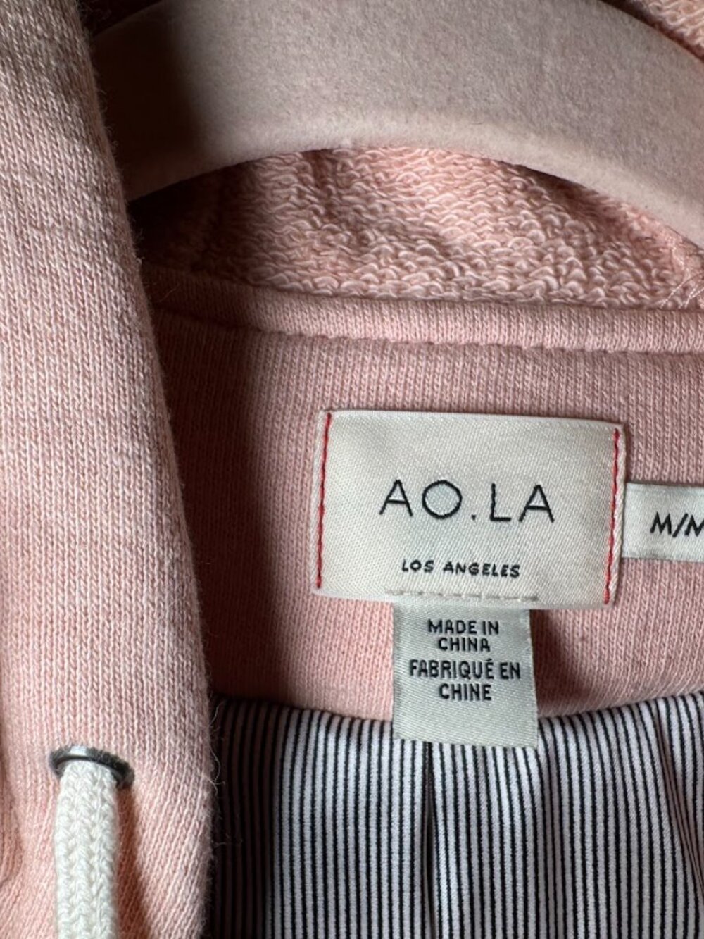 NWOT Alice + Olivia AO.LA Avril Hooded 100% Leather Biker Jacket Barbie Pink - M - Picture 7 of 16